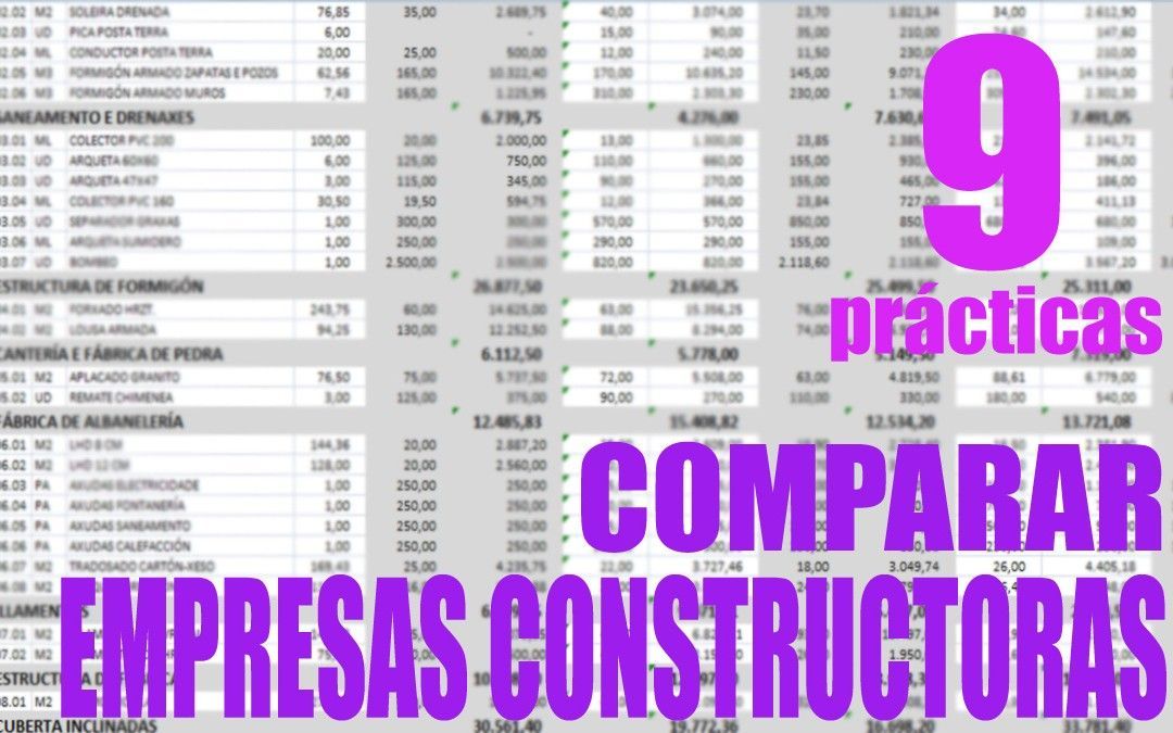 1 Plantilla para Comparar Presupuestos de Constructoras