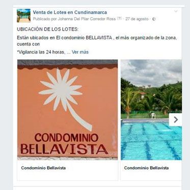 encontrar terreno con facebook